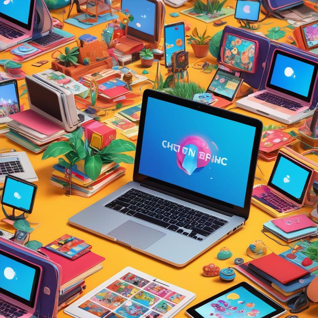 A vibrant digital collage featuring a diverse group of animated characters exploring a whimsical online landscape filled with colorful hentai-themed icons and playful elements. Include various devices like laptops and tablets showcasing engaging websites, with hints of popular communities in the background. The overall atmosphere should be fun, inviting, and slightly cheeky while maintaining a respectful tone. Use bright colors and dynamic shapes to attract attention. vibrant colors. cartoon style. 3D elements.